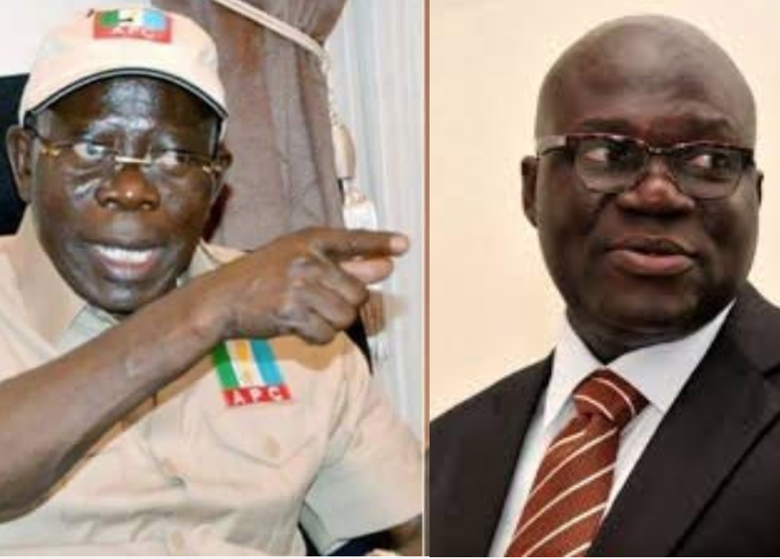 Don’t hide behind TV, let’s meet  – Adams Oshiomhole dares Reuben Abati to street fight