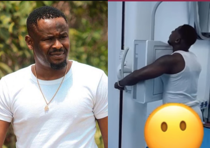 Popular Nollywood actor hospitalised after brutal kick by Zubby Michael on set