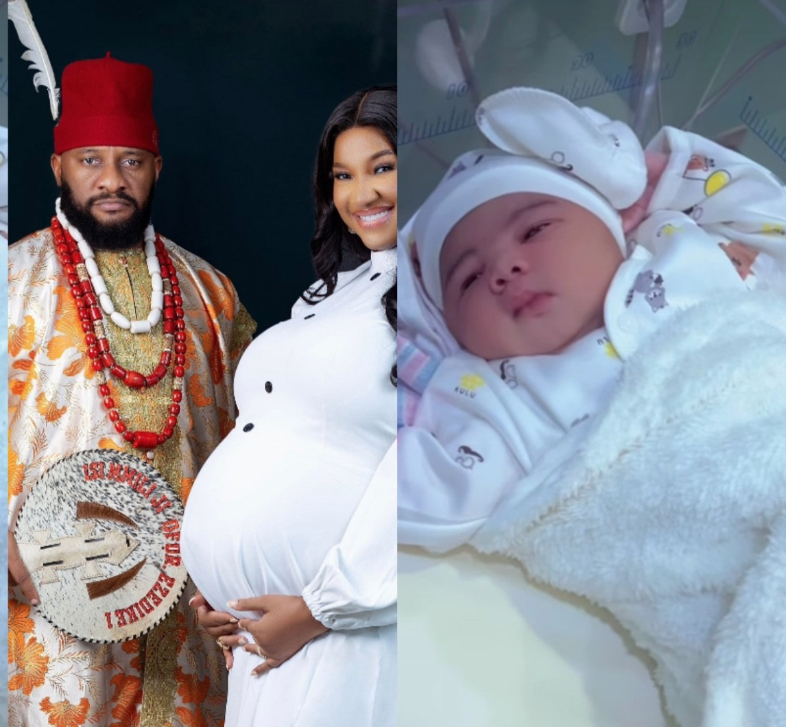 Controversial actor Yul Edochie unveils daughter’s face to the world