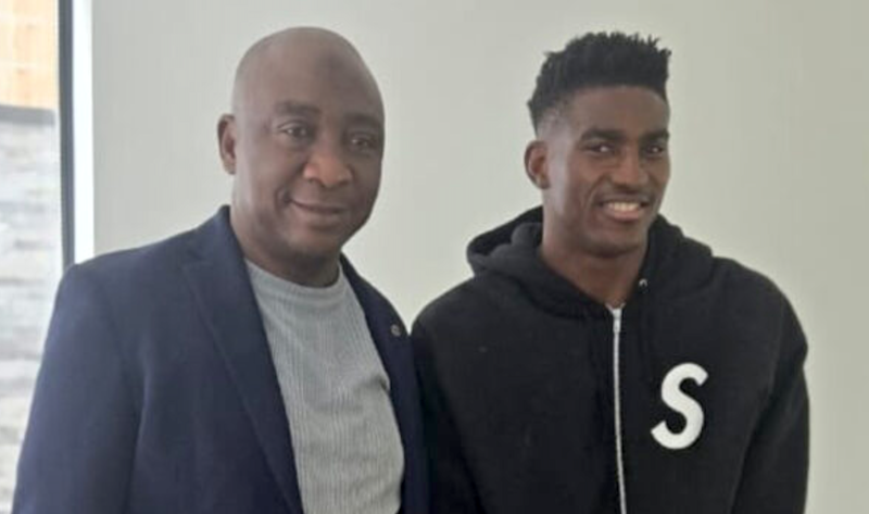 NFF President visits injured Awoniyi in UK