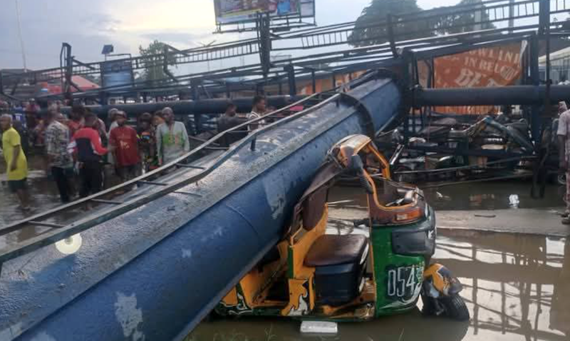 Abia govt releases update on giant billboard accident