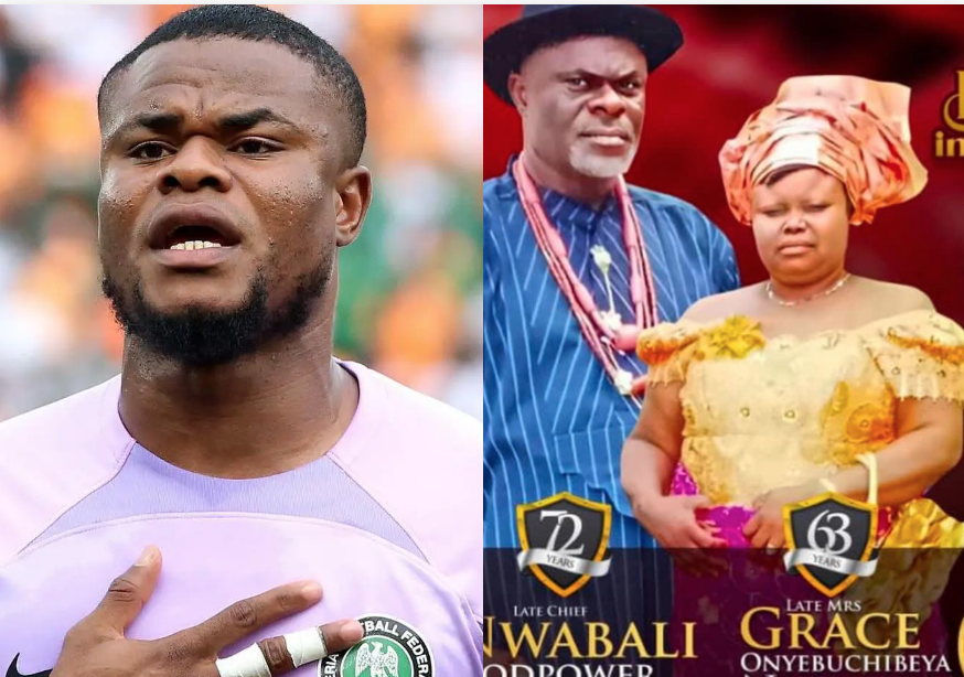 Stanley Nwabali announces burial date for father, mother who died months apart