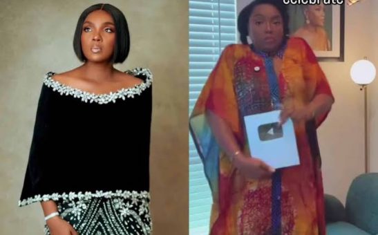 Chioma Akpotha receives YouTube plaque for hitting 100,000 subscribers