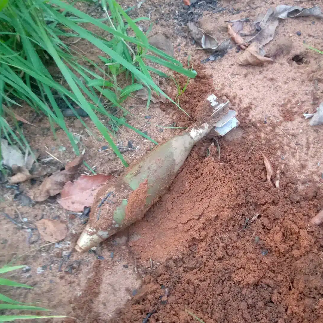 Shock as residents discover huge bomb in Enugu community