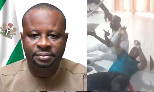 Leaked video of Rivers LG Administrator being beaten, forced to sign his resignation emerges