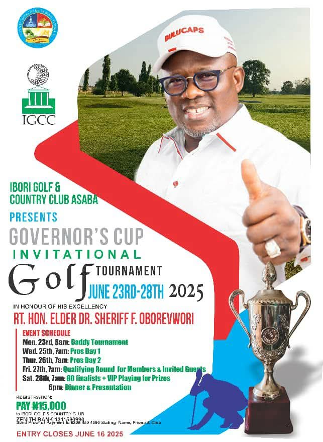 Ibori Golf Club launches Governor’s Cup to celebrate Oborevwori at 62