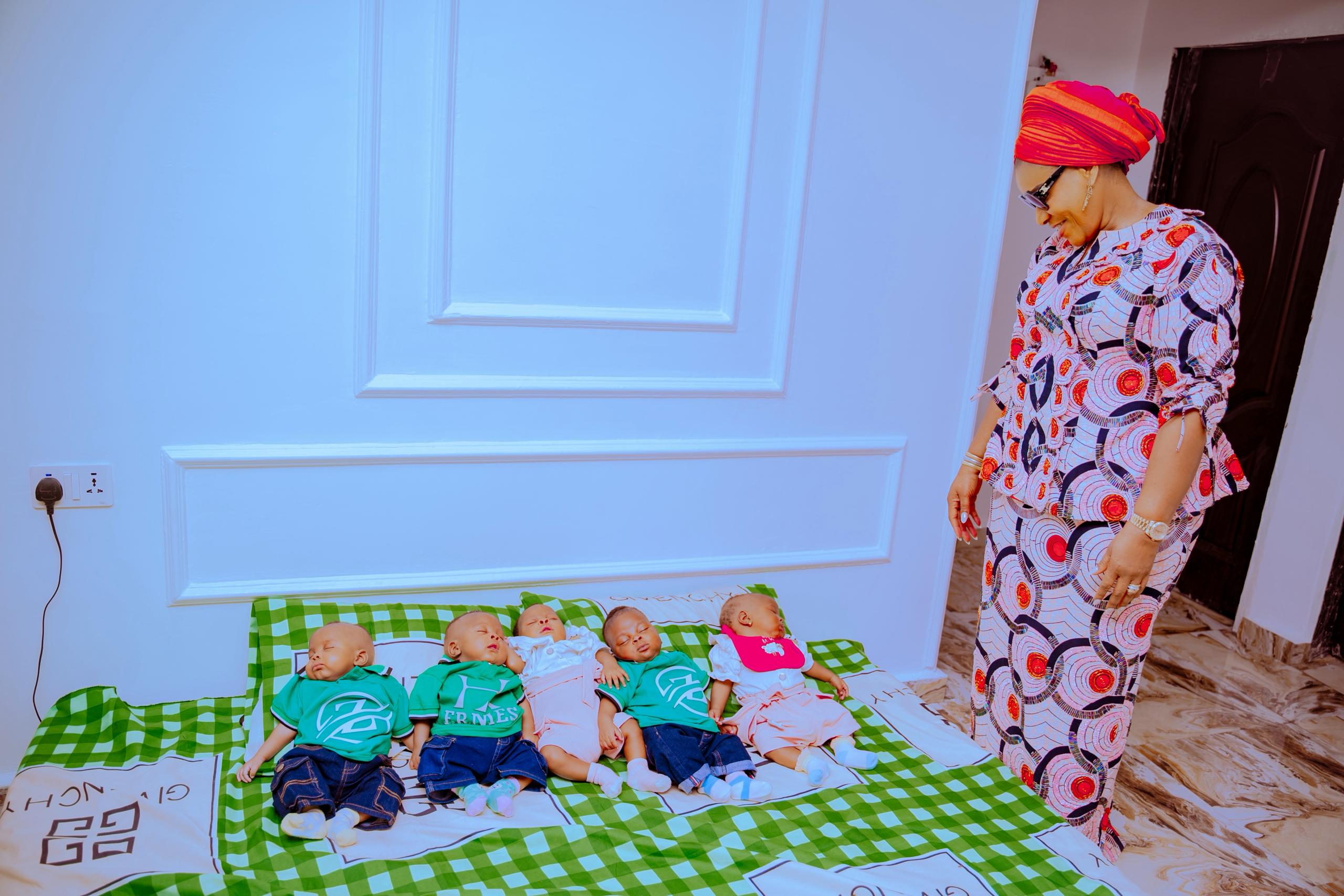 Delta Governor’s wife debunks viral video on Ugbori quintuplets, highlights support
