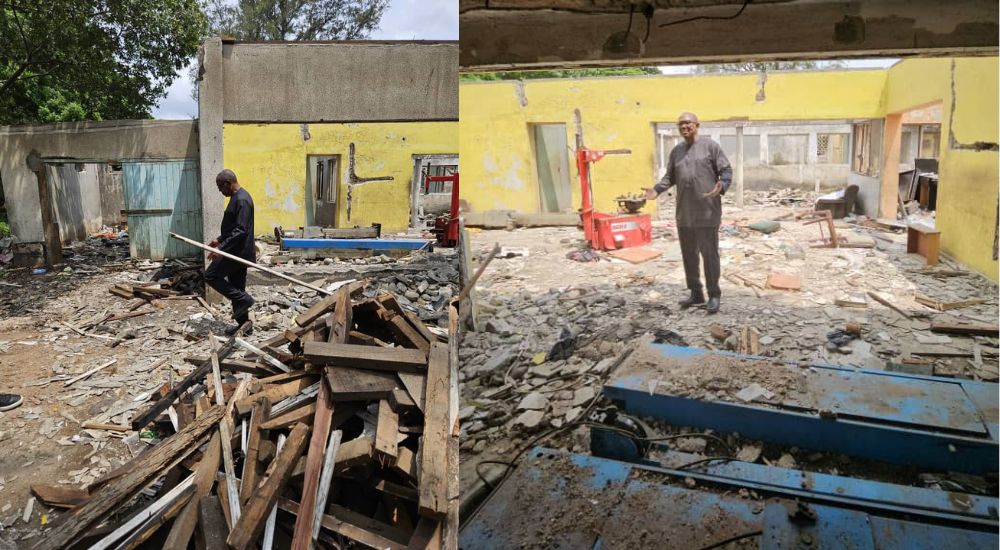 Peter Obi reacts as brother’s property gets demolished without court order in Lagos