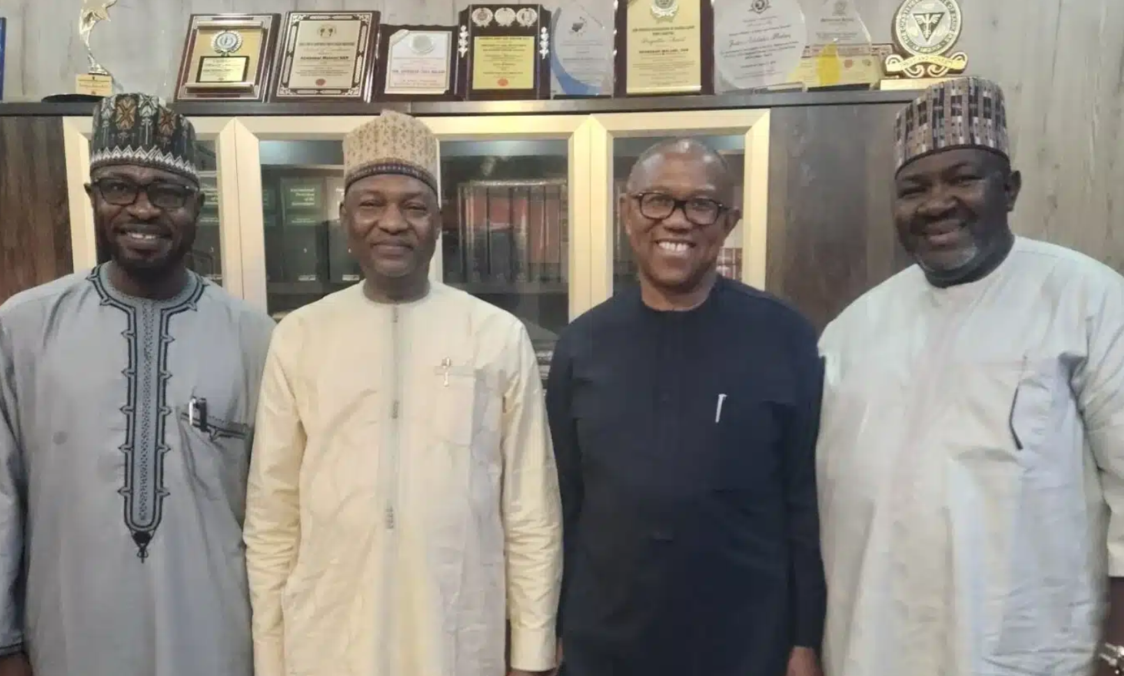 Peter Obi meets ex-AGF, Abubakar Malami in Abuja