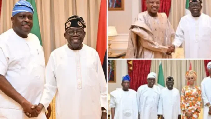 Eid: TInubu hosts Ibori, Bagudu, Okoya in Lagos