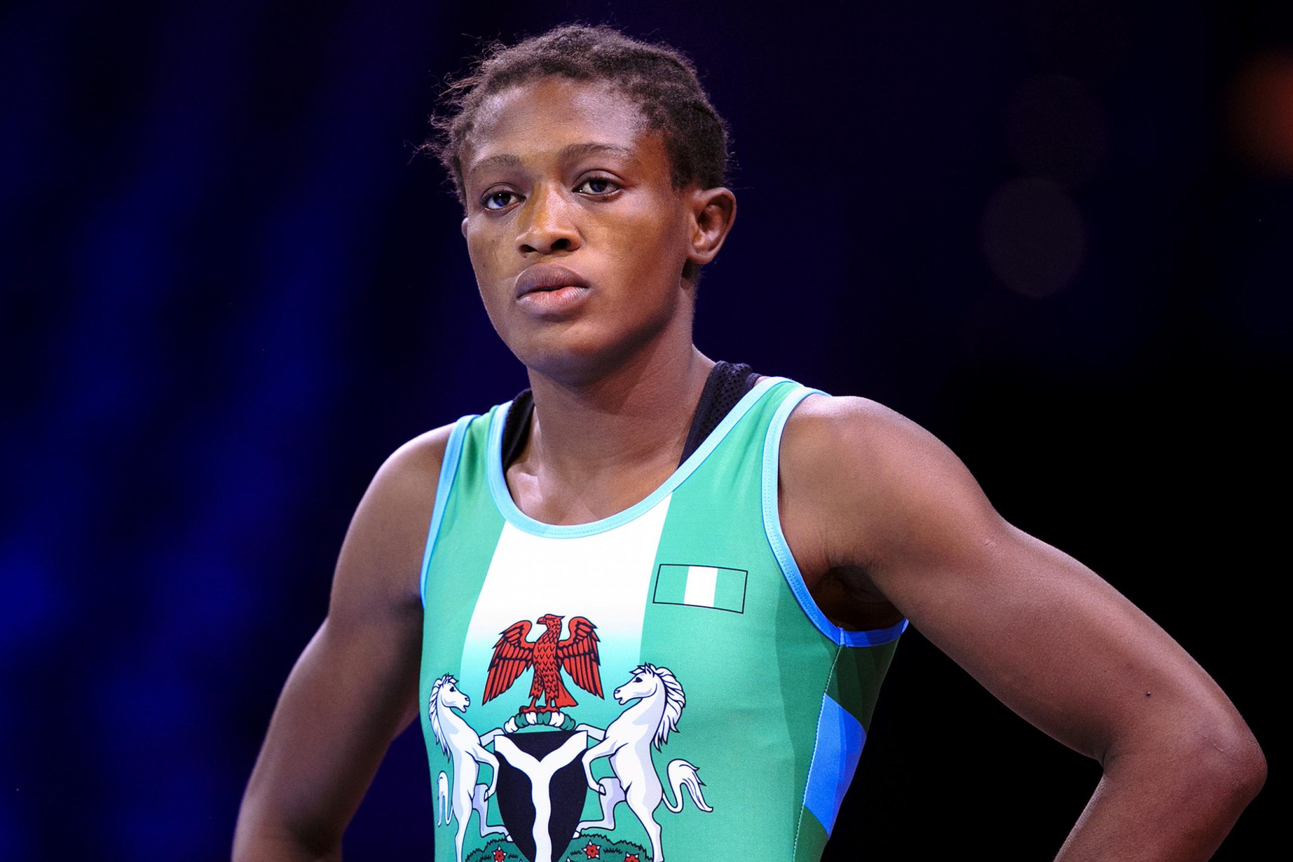 Nigerian wrestler, Adekuoroye welcomes first child with husband