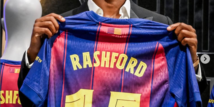 Massive reactions as Marcus Rashford arrives Barcelona, to adorn jersey number 14