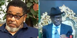 This is a sign of phychosis – Actor Patrick Doyle drags Wike over thronelike chair while addressing Nigerians