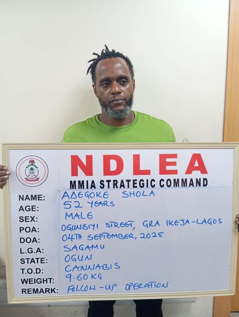 NDLEA smashes drug cartel, arrests 3 kingpins, seizes N5.3bn Australia-bound cocaine
